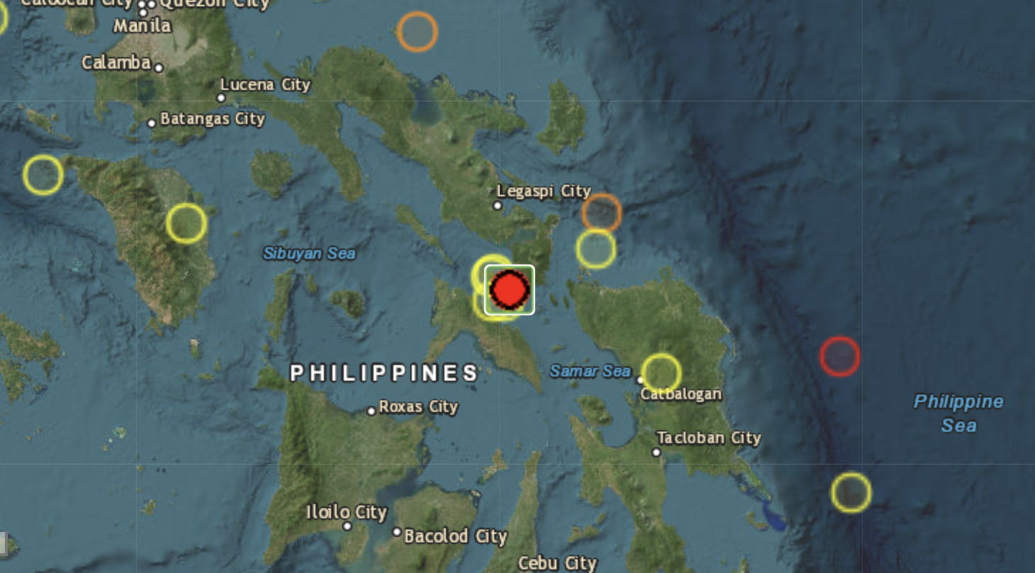 Біля берегів Філіппін стався сильний землетрус